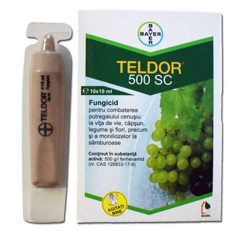Fungicid TELDOR 500 SC - Bayer, Sistemic, Putregai cenusiu, Monilioza