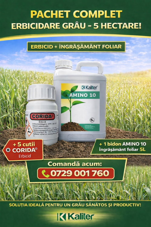 Pachet erbicidare GRAU 5 hectare