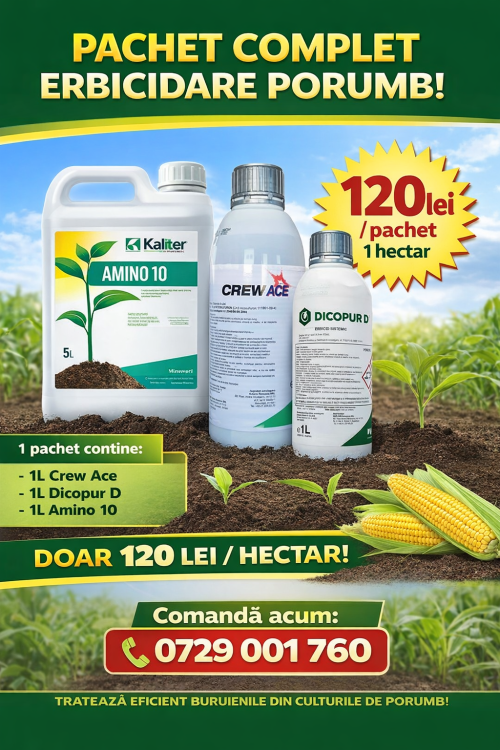 Pachet complet erbicid porumb