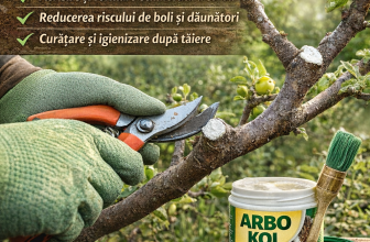Tăierea pomilor primăvara reprezintă o lucrare esențială pentru obținerea unor recolte constante și de calitate. Asocierea tăierilor corecte cu aplicarea produselor cicatrizante, precum Arbokol, asigură protecția pomilor și menținerea sănătății plantațiilor pomicole pe termen lung.